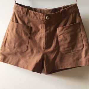 Joie Suede leather shorts